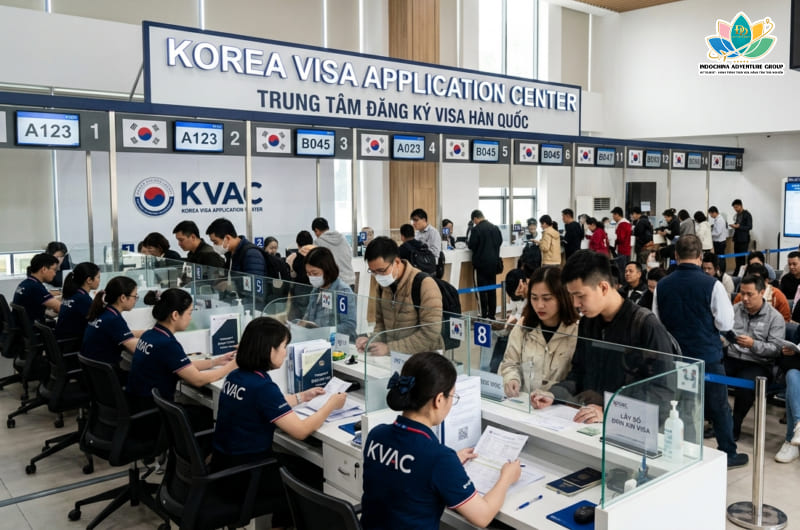 Nộp hồ sơ visa Hàn ở KVAC