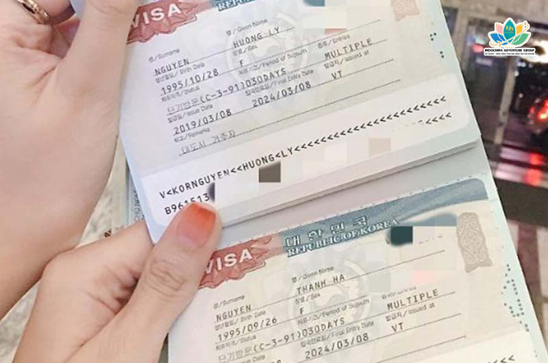 Hình ảnh Visa Hàn Multi được cấp thành công